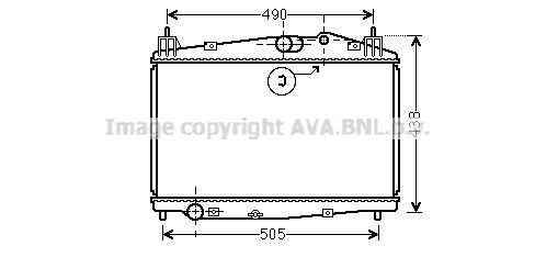 AVA QUALITY COOLING Радиатор, охлаждение двигателя MZ2229